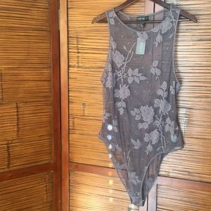 Floral Lace Bodysuit Forever 21+ 3X